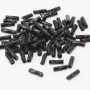 Perline vetro tubicino nero 7x2 mm conf. 5 GR (circa 150 pz)