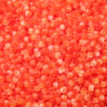 Perline occhi di gatto tonde arancio 4 mm A++ quality conf. 30 GR 300 pz circa