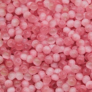 Perline occhi di gatto tonde rosa 4 mm A++ quality conf. 30 GR 300 pz circa