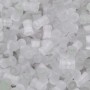 Perline occhi di gatto colonna bianche 6x3 mm conf. 20 Gr ( 130 pz circa )
