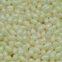 Perline in vetro Chicco di riso 7x4 mm giallo pallido conf. 20 GR (circa 90 pz)