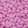 Perline in vetro Chicco di riso 7x4 mm rosa confetto conf. 20 GR (circa 90 pz)