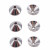 Coppette a cono in acciaio 5.5 mm foro 1.6 mm pacco da 20 pezzi