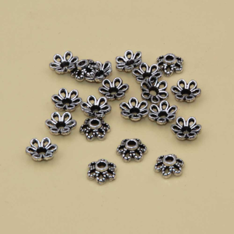 Coppette fiore 6 petali zama 6 mm conf. 50 pz (6mm-copp) - pietreeminuterie.com