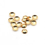 Coppette in acciaio placcate oro 8 mm 20 pz