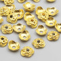 Coppette oro 10.5 mm decorate 30 pz