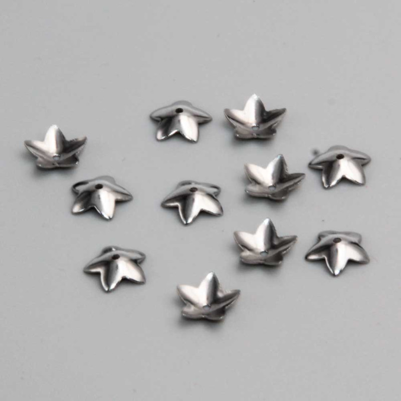 Coppette stella acciaio 7 mm conf. 20 pz (7mm-copp) - pietreeminuterie.com