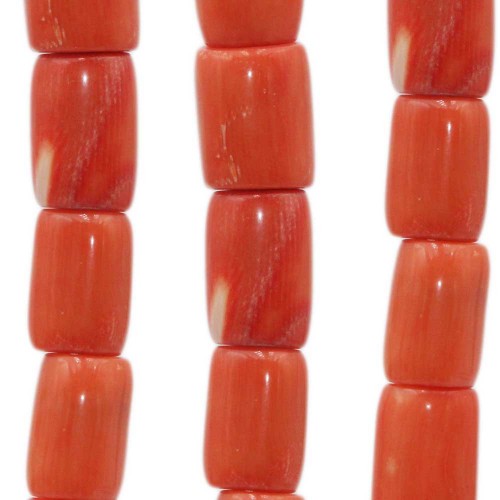 Corallo | Corallo bambù arancio colonna 20x13 mm 1 pz - 13x15coral