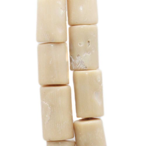 Corallo | Corallo bambù bianco colonna 23/29 mm 1 pz - bia7bamb