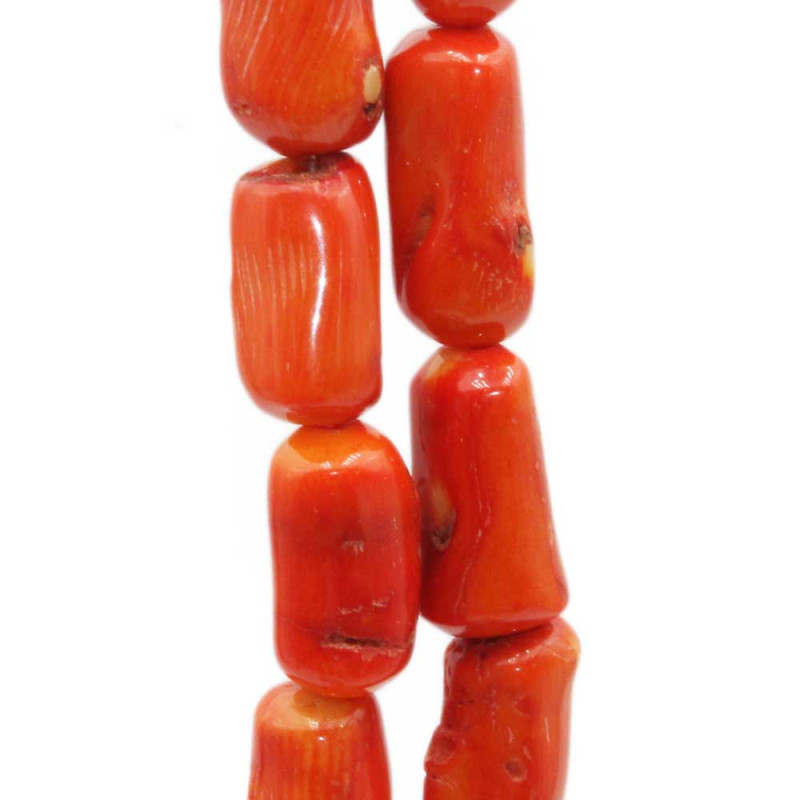 Corallo bambù ovale affusolato 24/26x13 mm 1 pz (affu6cora) - pietreeminuterie.com