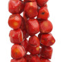 Corallo bambù rosso sasso 16/20 mm 1 pz