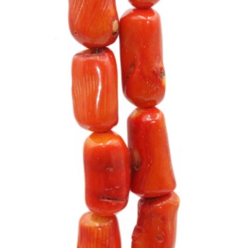 Corallo bambù ovale affusolato 24/26x13 mm 1 pz