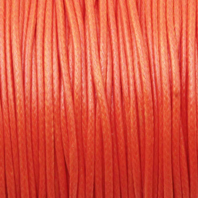 Cordino cerato arancio 1 mm conf. 15 mt (cer-1ara) - pietreeminuterie.com