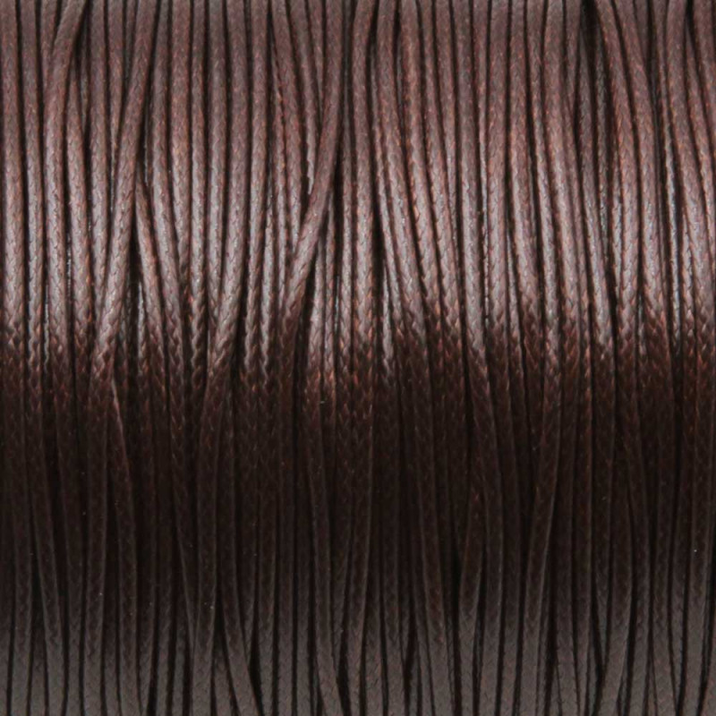 Cordino cerato marrone 1 mm conf. 15 mt (cer-1mar) - pietreeminuterie.com