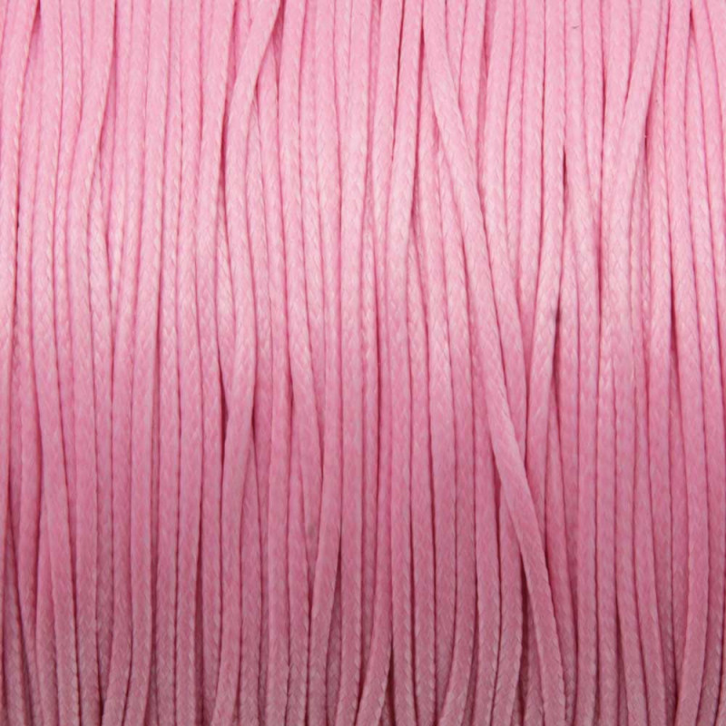 Cordino cerato rosa 1 mm conf. 15 mt (cer-1ros) - pietreeminuterie.com