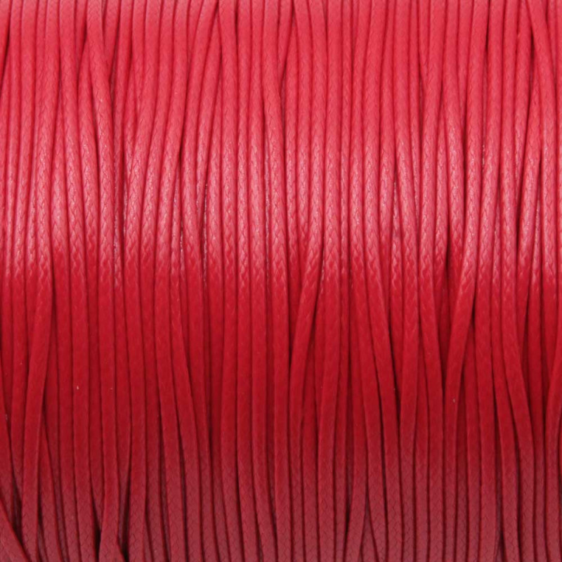 Cordino cerato rosso 1 mm conf. 15 mt (cer-1red) - pietreeminuterie.com
