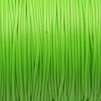Cordino cerato verde fluo 1 mm conf. 15 mt