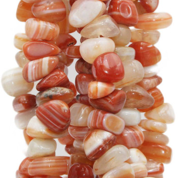 Corniola striata pepite lisce 10/15 mm grado A++ pacco 10 pz