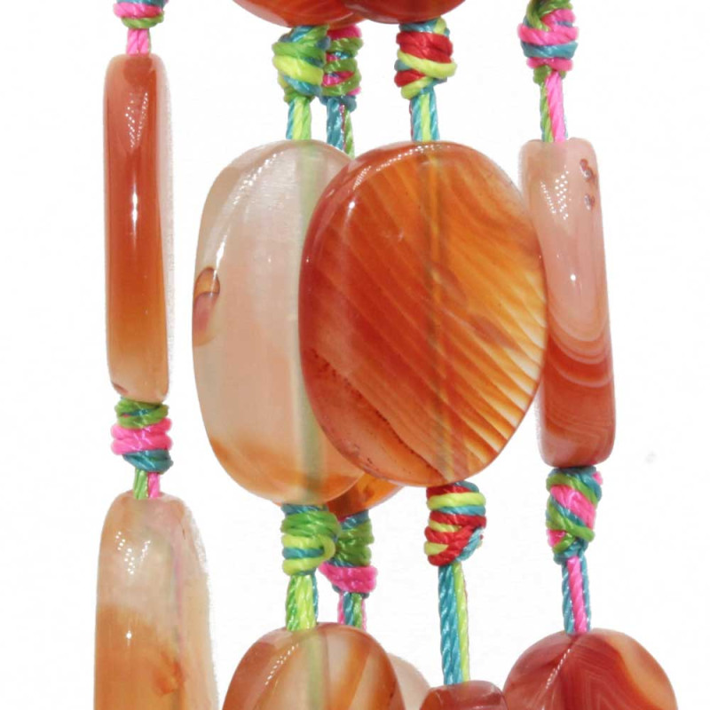 Pietre dure corniola striata ovale 25x19 mm conf. 4 pz (cor-2515) - pietreeminuterie.com