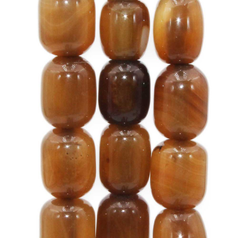 Corniola marrone barilotto 18x14 mm 4 pz (niol7bari) - pietreeminuterie.com