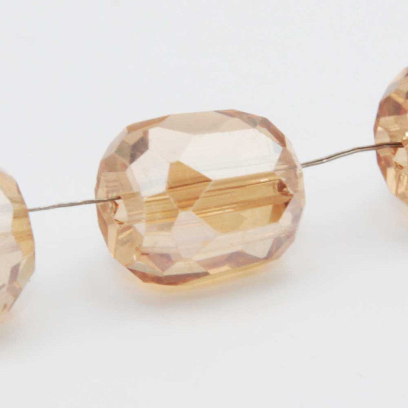 Cristalli barilotto 8x7.5 mm brown sugar conf. 20 pz (bar-87mm) - pietreeminuterie.com