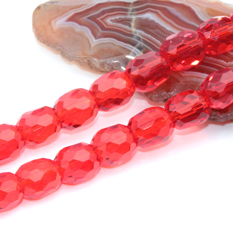 Cristalli barilotto 8x7.5 mm red conf. 20 pz (red22-p1) - pietreeminuterie.com