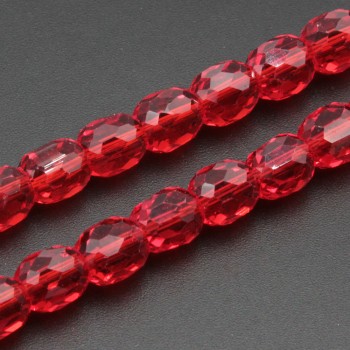 Cristalli barilotto 8x7.5 mm red conf. 20 pz Cristalli barilotto 8x7.5 mm red conf. 20 pz