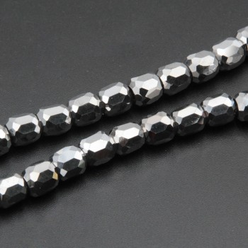 Cristalli barilotto 8x7.5 mm silver conf. 20 pz Cristalli barilotto 8x7.5 mm silver conf. 20 pz