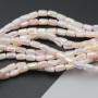 Cristalli colonna 6x4 mm base crema, boreale A/B grado A++ filo 45 cm