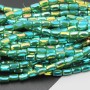 Cristalli colonna 6x4 mm base verde, boreale A/B grado A++ filo 45 cm