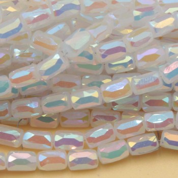 Cristalli colonna 6x4 mm bianchi multicolor A/B grado A++ filo 45 cm Cristalli colonna 6x4 mm bianchi multicolor A/B grado A++ filo 45 cm