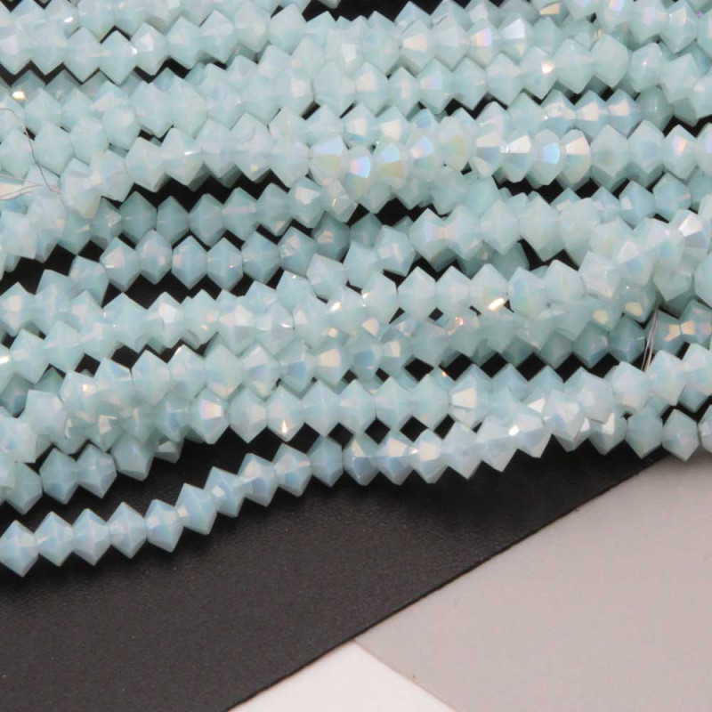 Cristalli bicono 4x3 mm light blue a/b filo 40 cm (bic-4x55es) - pietreeminuterie.com