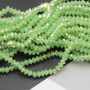Cristalli bicono 4x3 mm light green a/b filo 40 cm