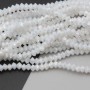 Cristalli bicono 4x3 mm bianchi a/b filo 40 cm