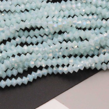 Cristalli bicono 4x3 mm light blue a/b filo 40 cm