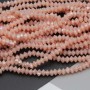 Cristalli bicono 4x3 mm pesca a/b filo 40 cm