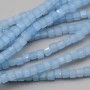 Cristalli cubic 2 mm azzurri filo 40 cm