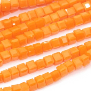 Cristalli cubic 2 mm orange filo 40 cm Cristalli cubic 2 mm orange filo 40 cm