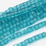 Cristalli cubic 2 mm verde bottiglia filo 40 cm