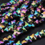 Perline cristallo farfalle multicolor 9.5 mm fioo 35 cm