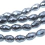 Cristalli gocce ematite 11.5x7.5 mm sfac. filo 45 cm