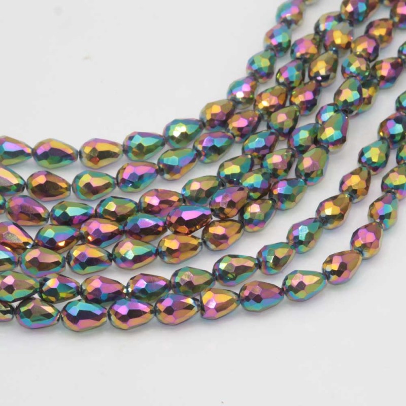 Cristalli gocce multicolor 11.5x7.5 mm sfac. filo 45 cm - go-01-mult - pietreeminuterie.com Cristalli gocce multicolor 11.5x7.5 mm sfac. filo 45 cm (go-01-mult) - pietreeminuterie.com