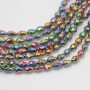 Cristalli gocce multicolor 11.5x7.5 mm sfac. filo 45 cm