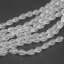 Cristalli gocce trsparenti 11.5x7.5 mm sfac. filo 45 cm