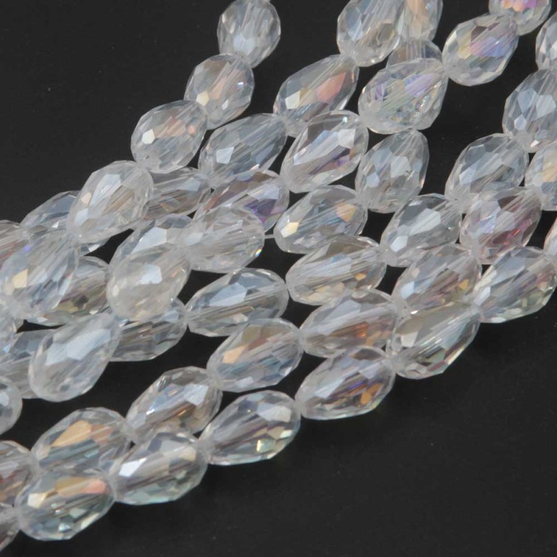 Cristalli gocce trsparenti a/b 11.5x7.5 mm sfac. filo 45 cm - go-01-ytr67 - pietreeminuterie.com Cristalli gocce trsparenti a/b 11.5x7.5 mm sfac. filo 45 cm (go-01-ytr67) - pietreeminuterie.com