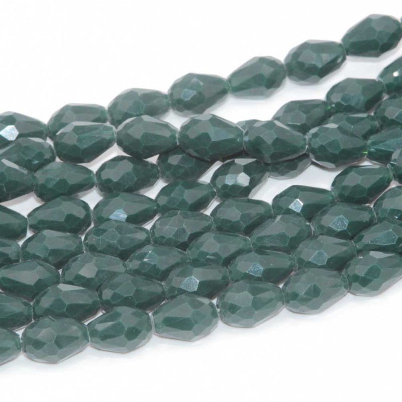 Cristalli gocce verde bottiglia 11.5x7.5 mm sfac. filo 45 cm - go-01-gree - pietreeminuterie.com Cristalli gocce verde bottiglia 11.5x7.5 mm sfac. filo 45 cm (go-01-gree) - pietreeminuterie.com