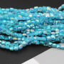 Cristalli quadrati grado A++ 4 mm base azzurra A/B filo 40 cm