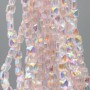 Cristalli quadrati grado A++ 4 mm light pink A/B filo 40 cm
