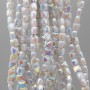 Cristalli quadrati grado A++ 4 mm panna A/B filo 40 cm
