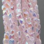 Cristalli quadrati grado A++ 4 mm pink A/B filo 40 cm